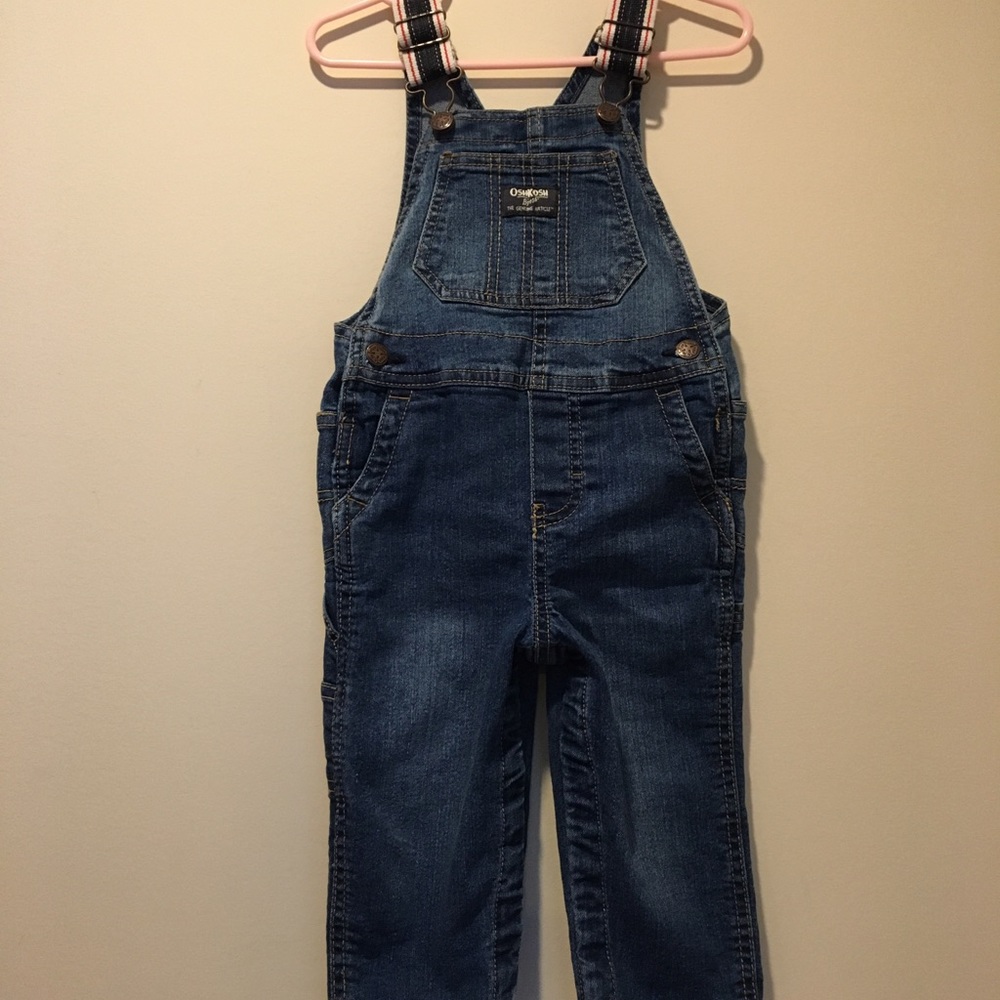 Oshkosh Baby Boys’ Knit Denim Overalls